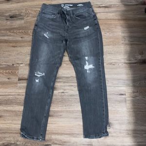 Original use faded gray 30/30 men’s blue jeans